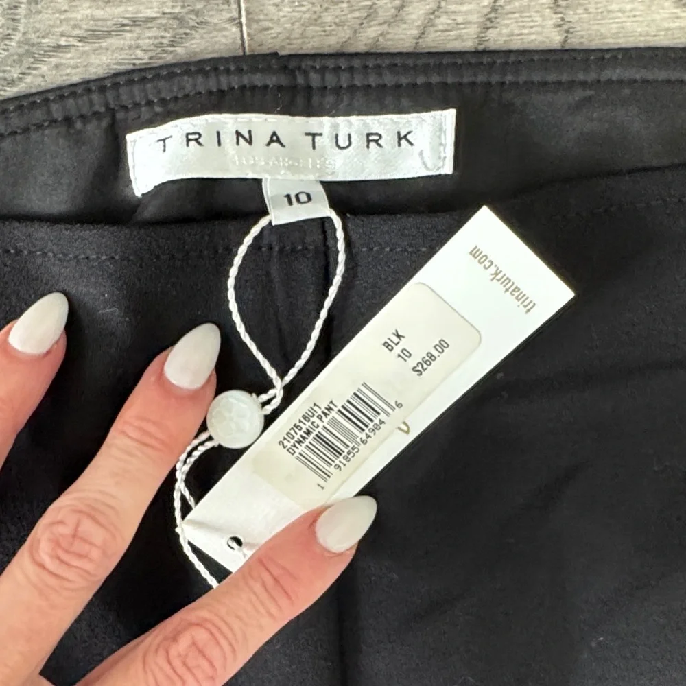 🌼TRINA TURK🌼 Dynamic Front Slit Flare Pants, Size 10 - Picture 4 of 11